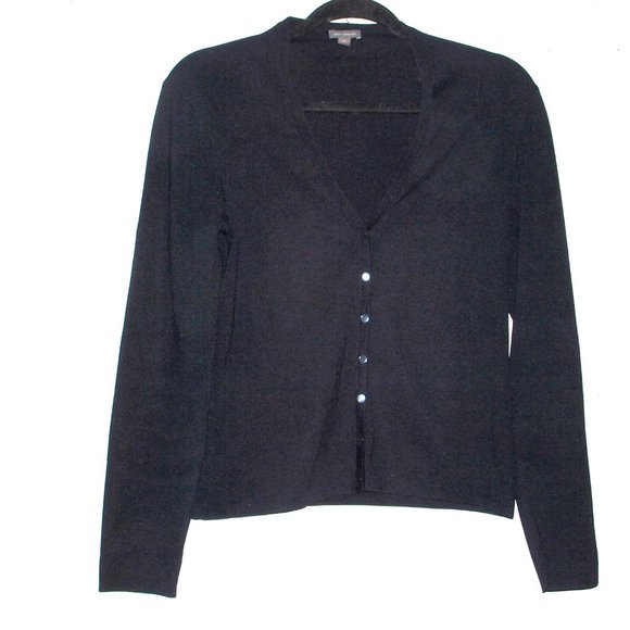 Ann Taylor Black Button Up Cardigan - Picture 1 of 6